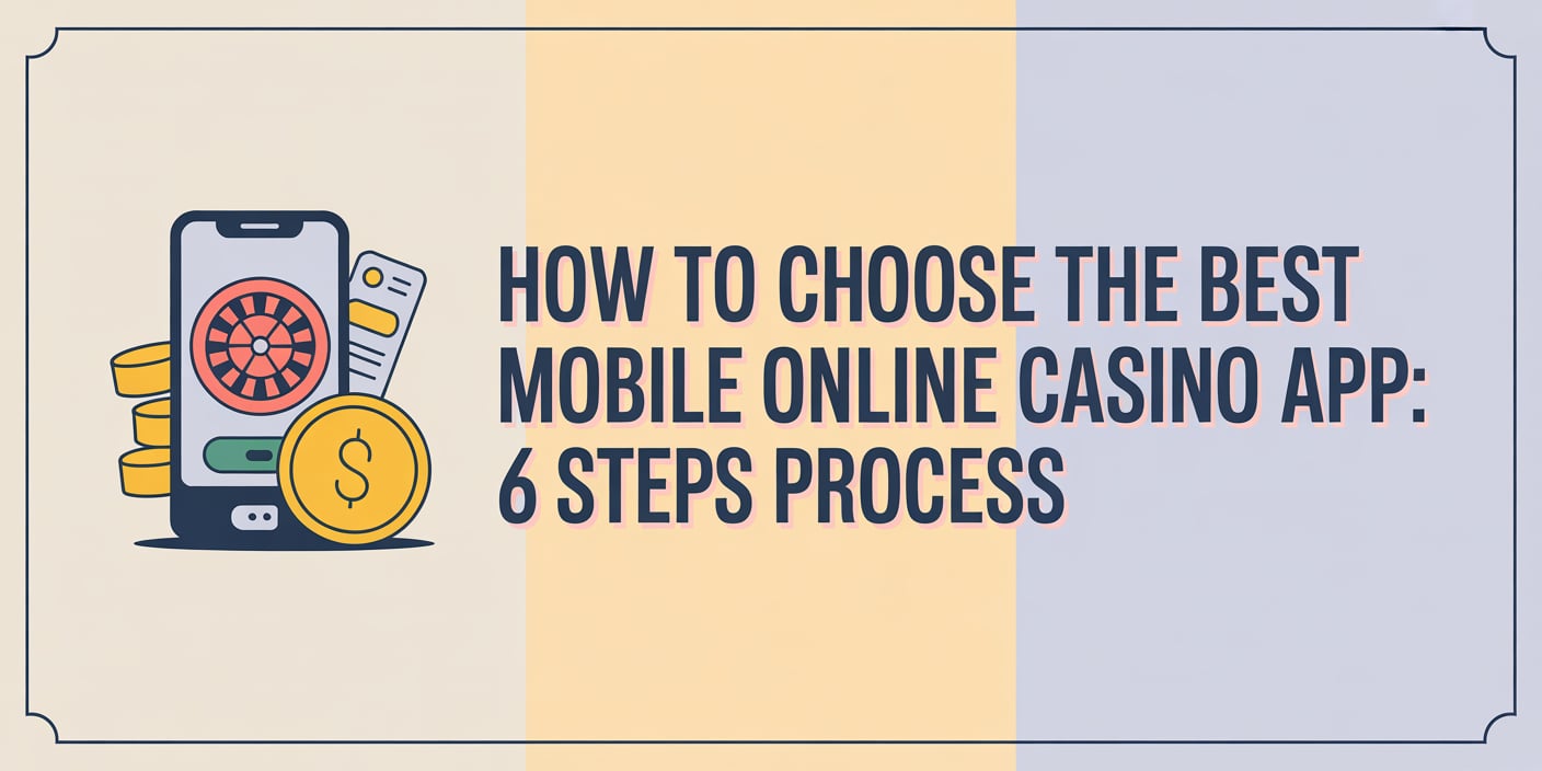 How to Choose the Best Mobile Online Casino App: 6 Steps Process