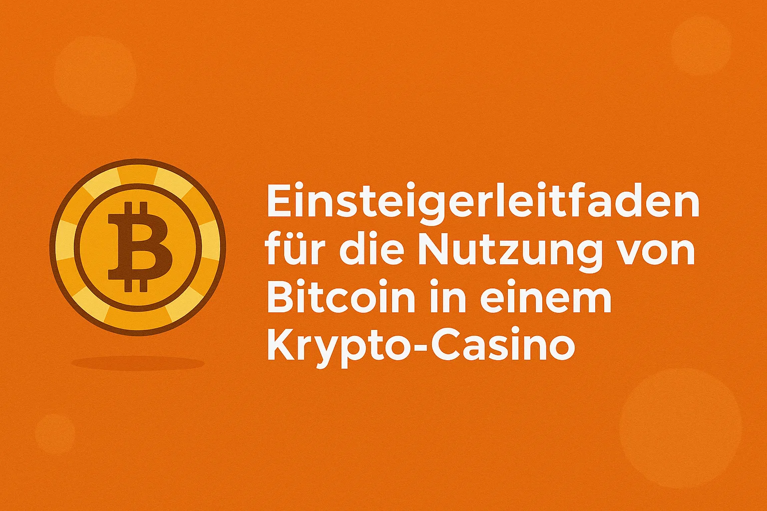 Einsteigerleitfaden für die Nutzung von Bitcoin in einem Krypto-Casino