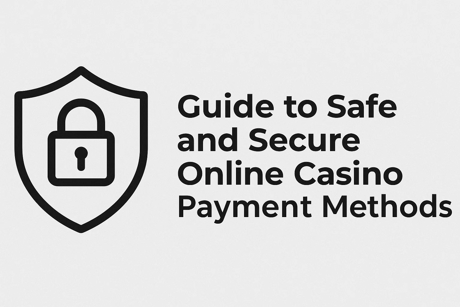 Guide to Safe and Secure Online Casino Payment Methods